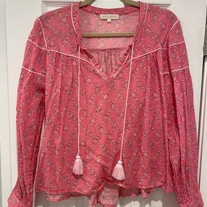 LoveShackFancy top. Size M, pink.